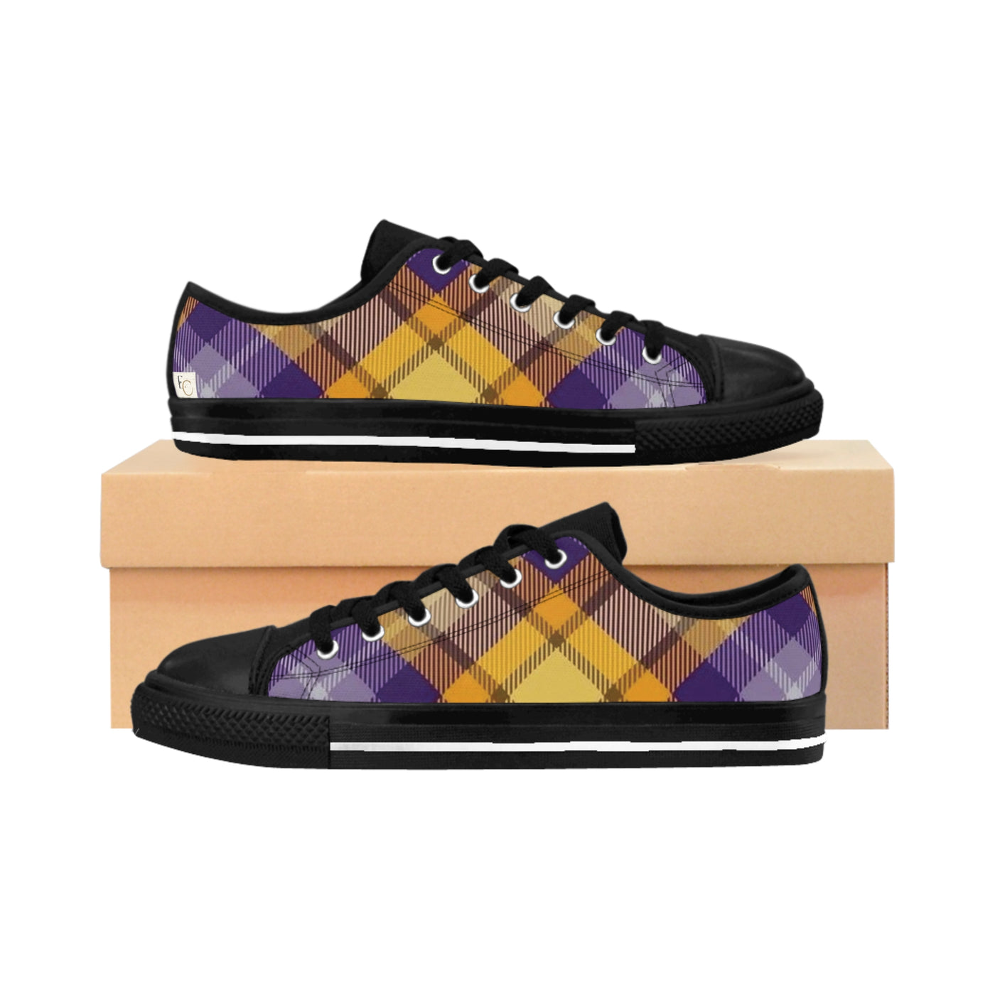 Plaid Purple Shoes