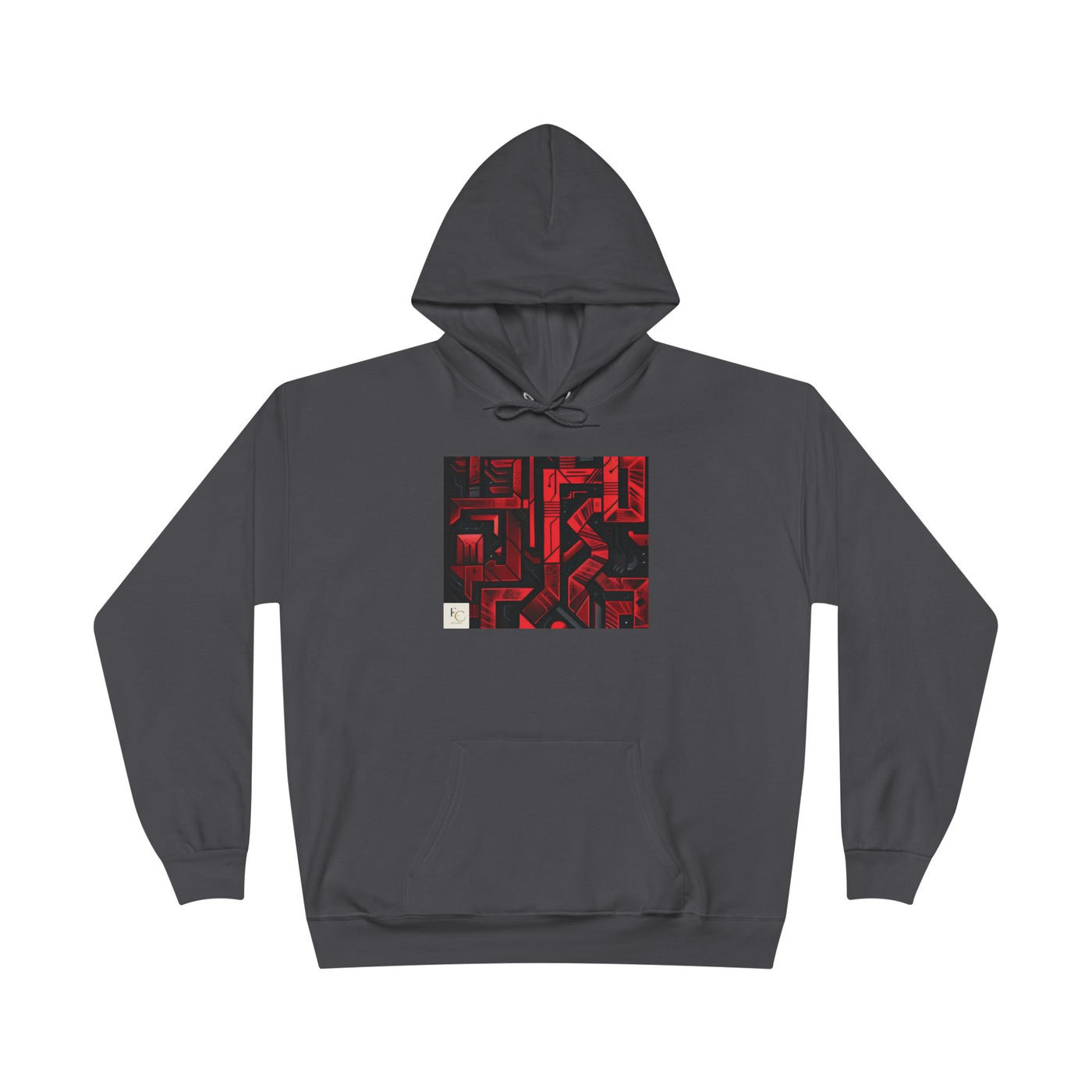 Bold Puzzle Pattern Hoodie