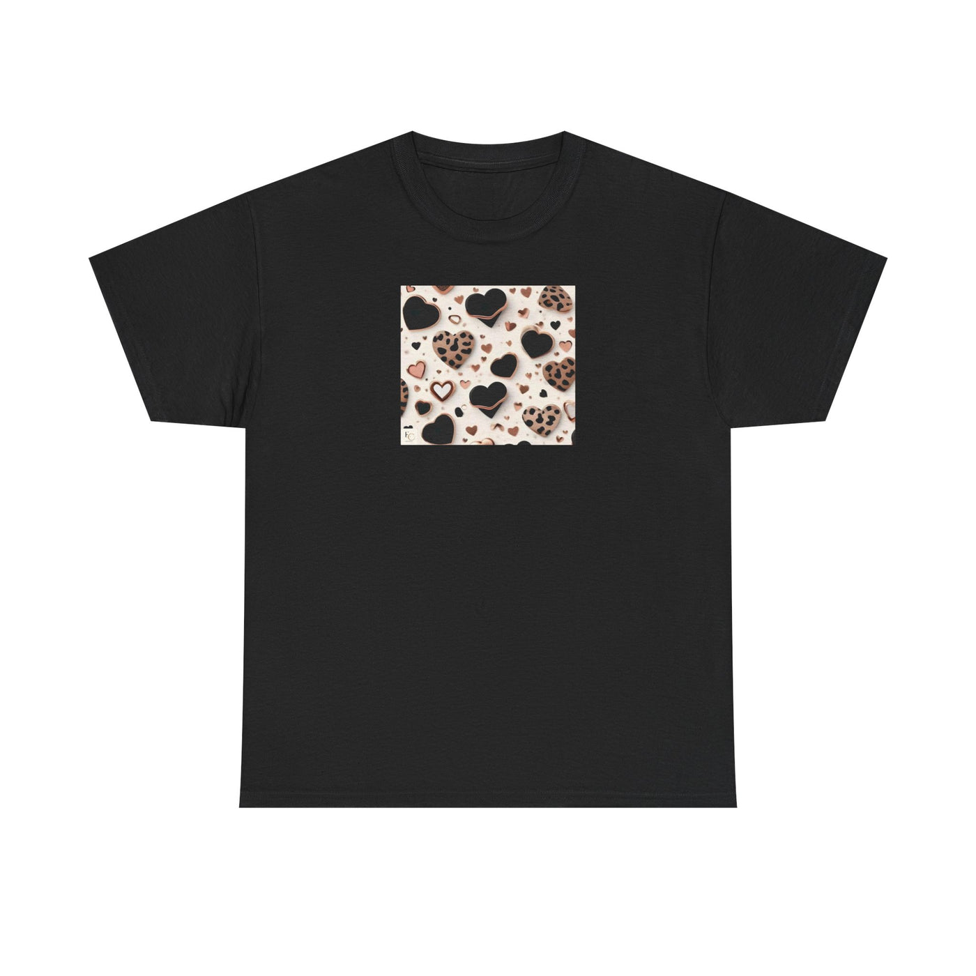 Cheetah Print Hearts T-shirt