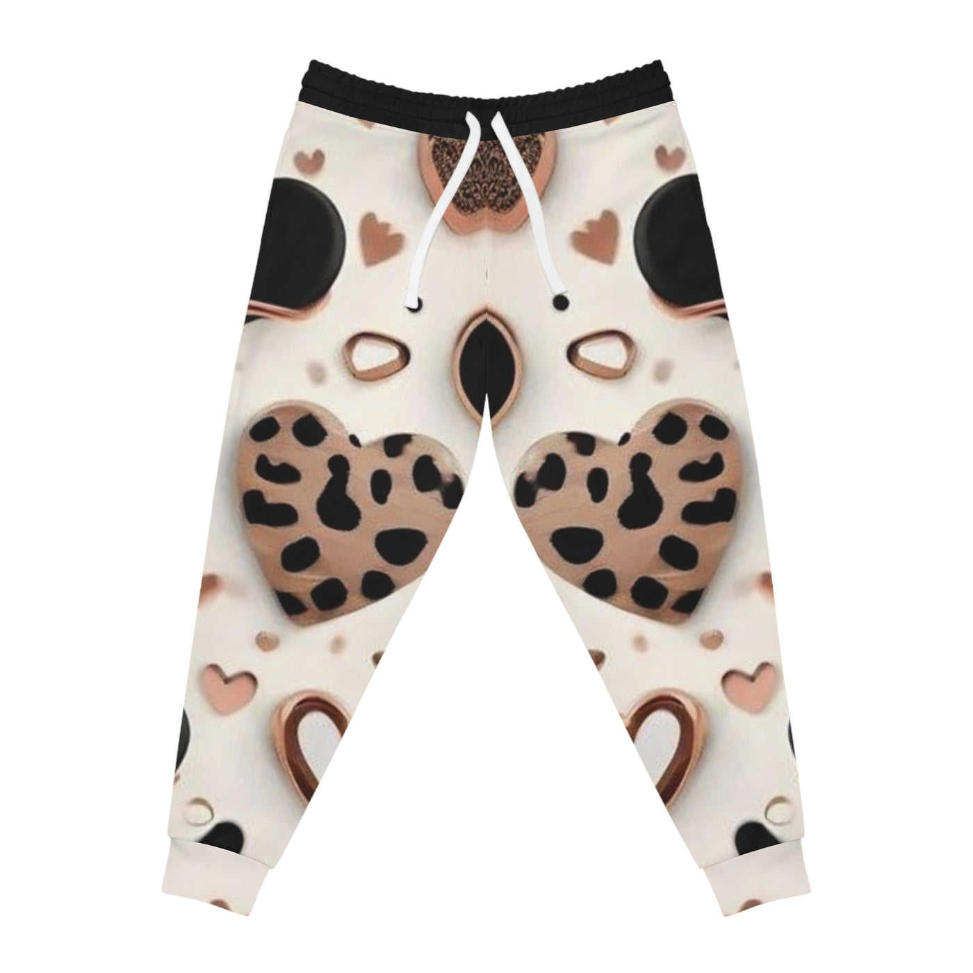 Cheetah Print Hearts Joggers
