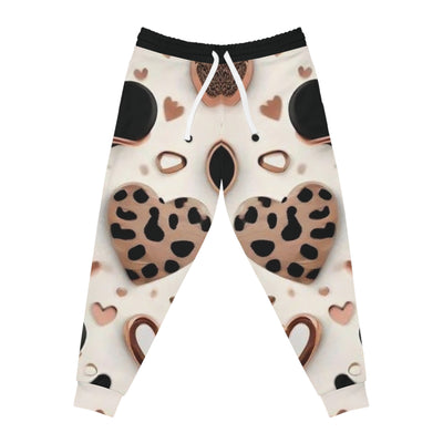 Cheetah Print Hearts Joggers