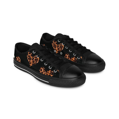 Stylish Leopard Heart Print Shoes