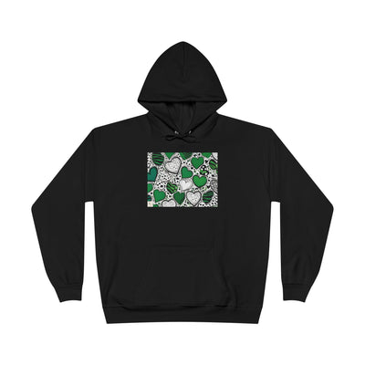 Trendy Heart Pattern Hoodie