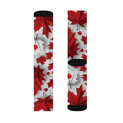 Stylish Red Maple Leaf Socks
