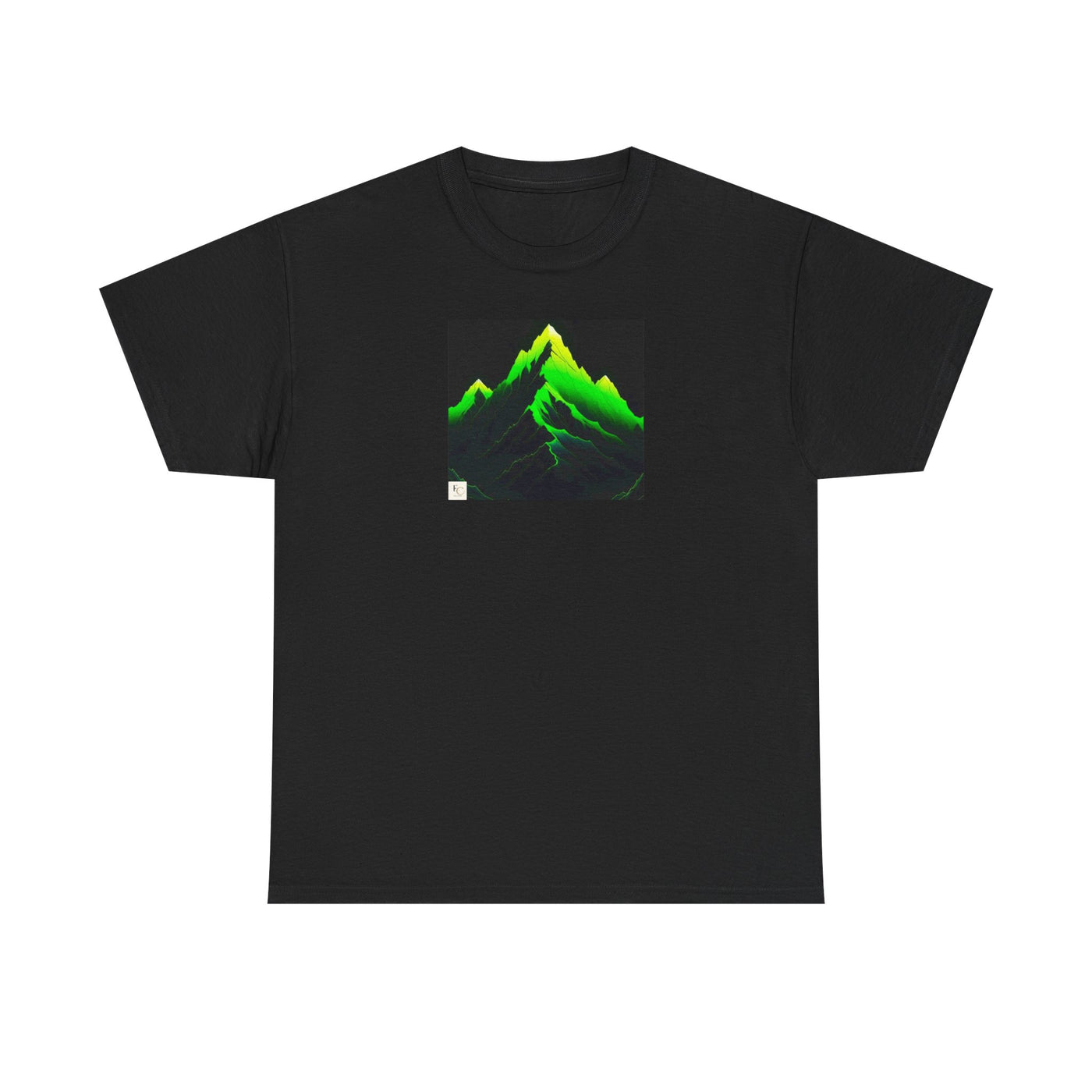 Edgy Neon Mountain T-shirt