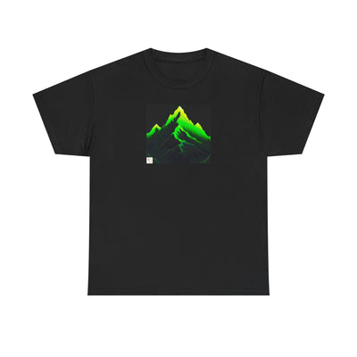 Edgy Neon Mountain T-shirt