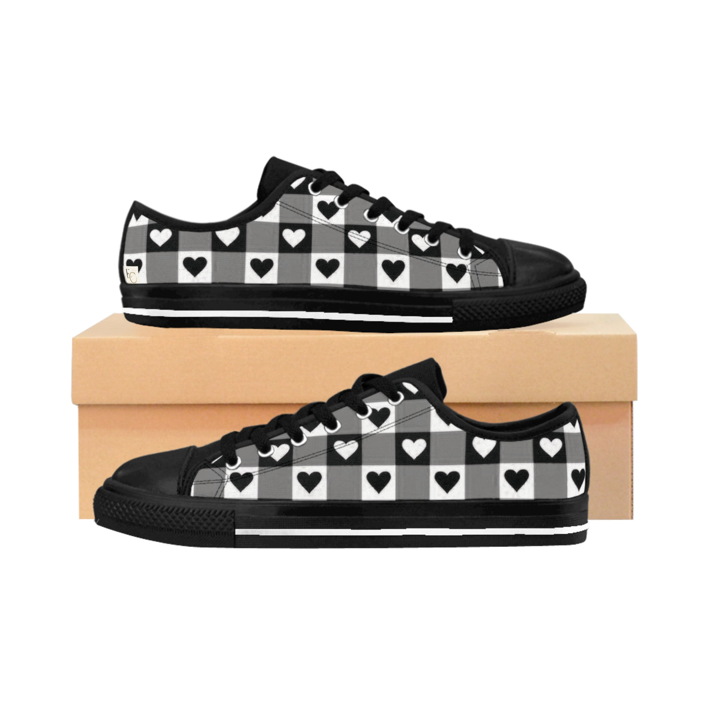 Stylish Heart Pattern Shoes