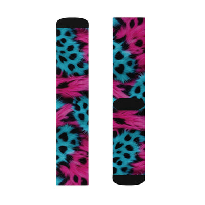 Colorful Cheetah Print Socks