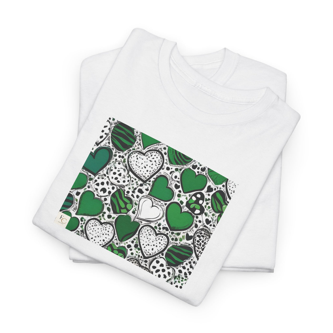 Trendy Heart Pattern T-shirt