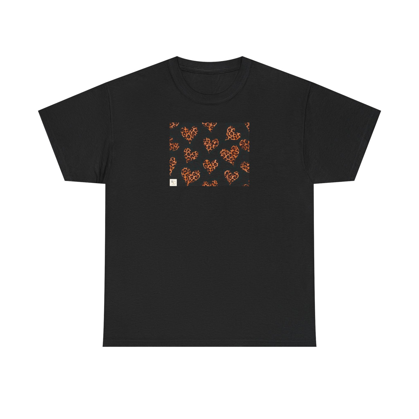 Stylish Leopard Heart T-shirt