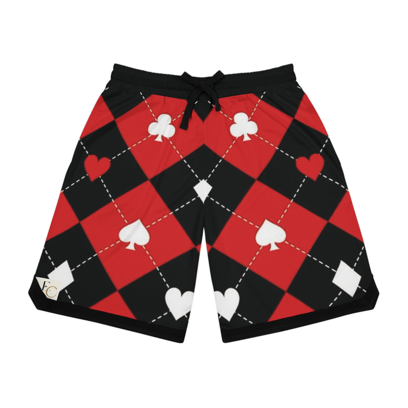 Card Pattern Shorts