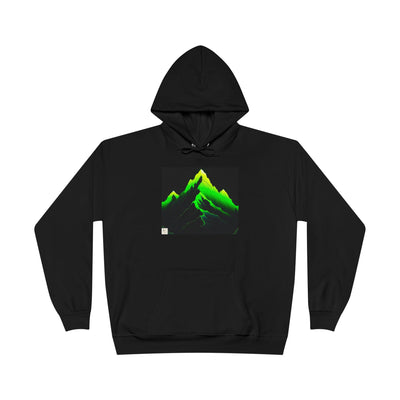 Edgy Neon Mountain Hoodie