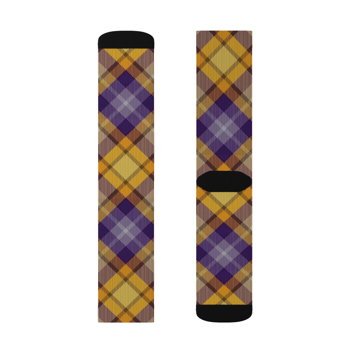 Plaid Purple Socks