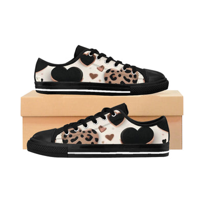 Heart Cheetah Pattern Shoes