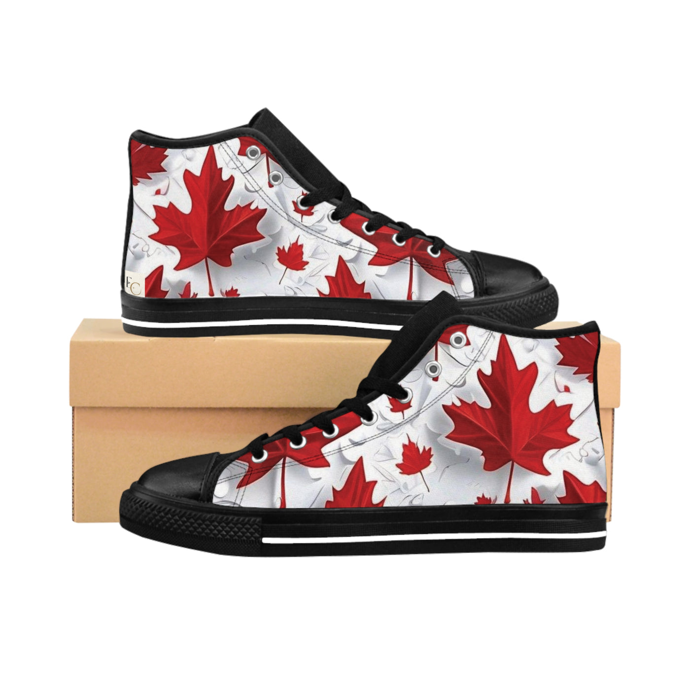 Stylish Red Maple Leaf Shoes