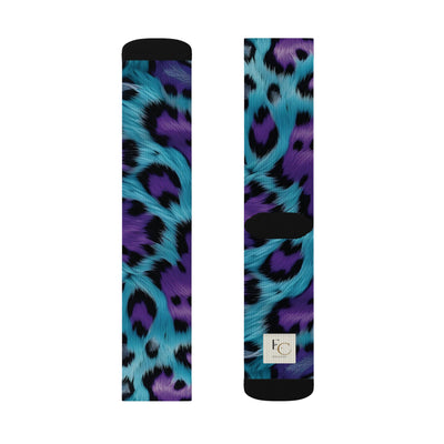 Colorful Cheetah Print Socks