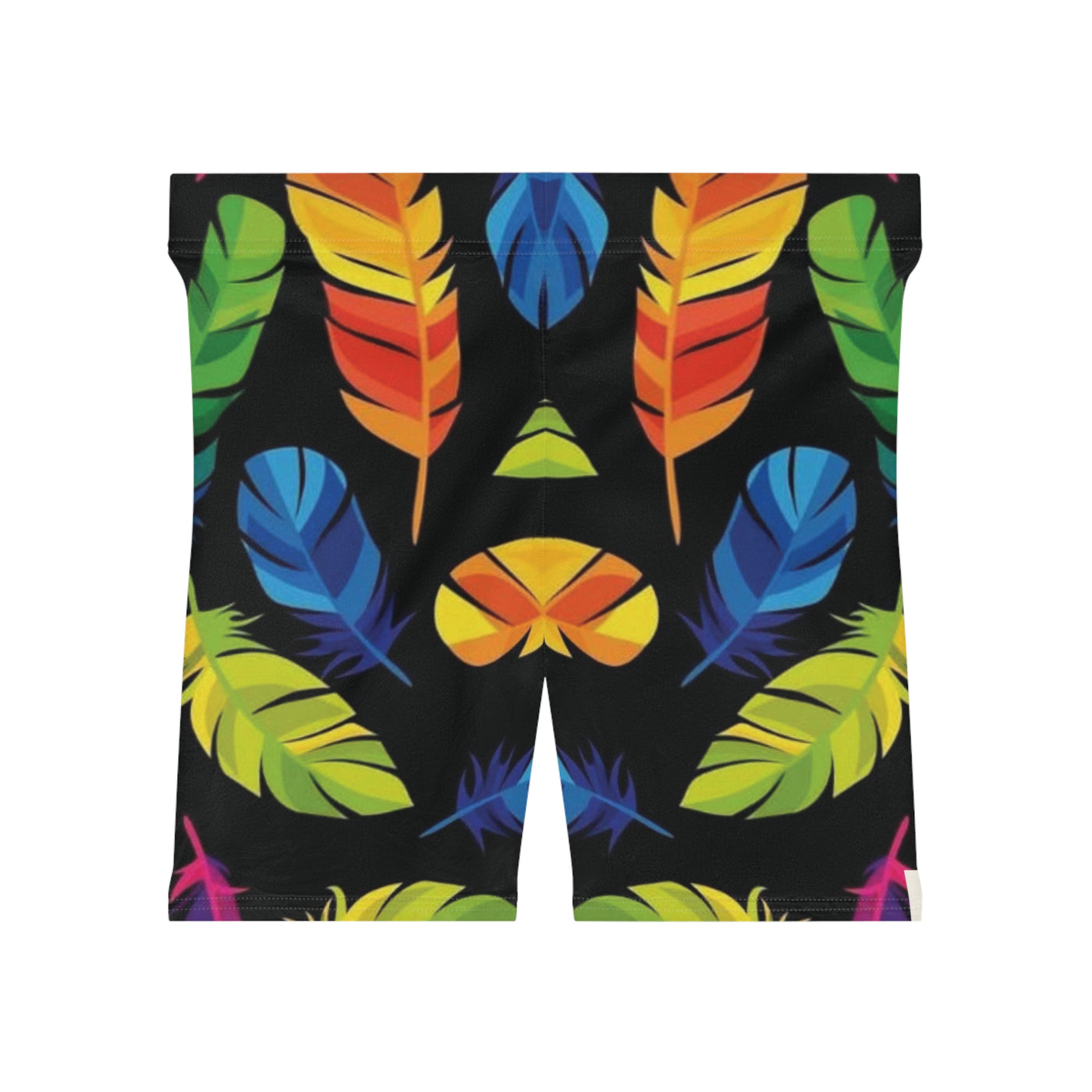 Vibrant Feather Shorts