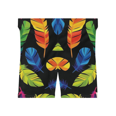 Vibrant Feather Shorts