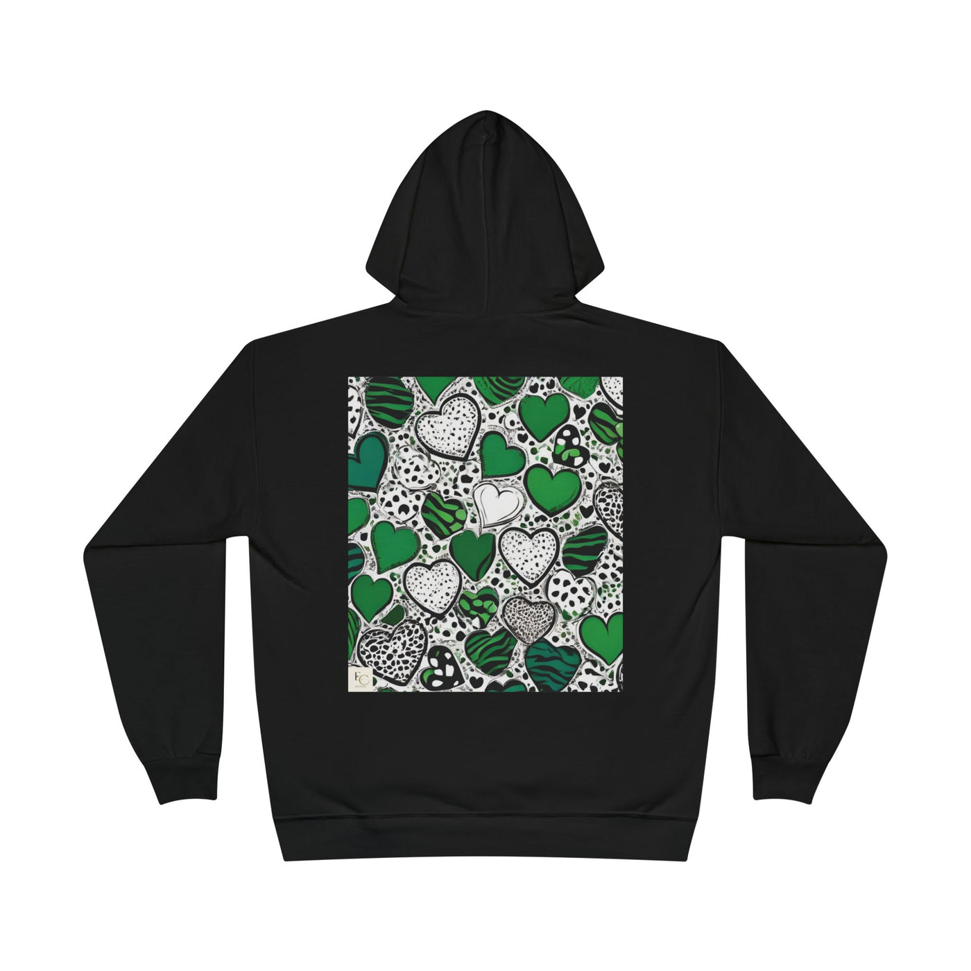 Trendy Heart Pattern Hoodie