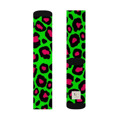 Neon Cheetah Socks