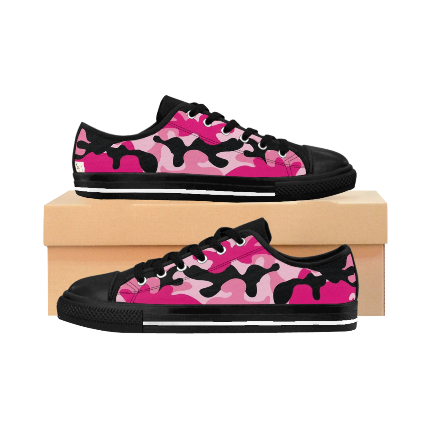 Stylish Pink Camo Shoes