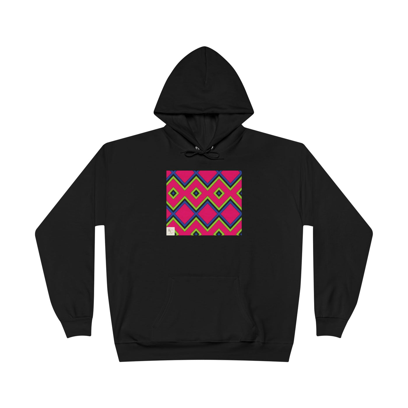 Colorful Diamond Pattern Hoodie