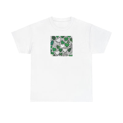 Trendy Heart Pattern T-shirt