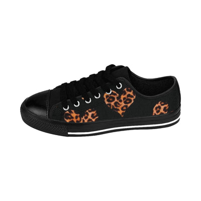 Stylish Leopard Heart Print Shoes