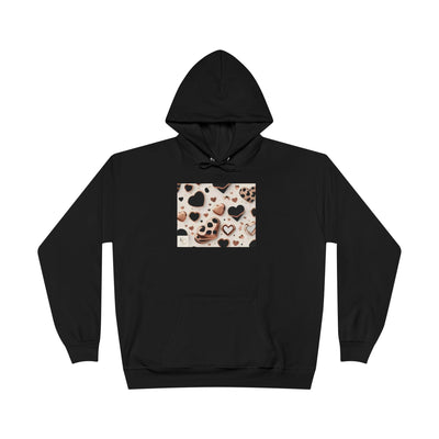Heart Cheetah Pattern Hoodie