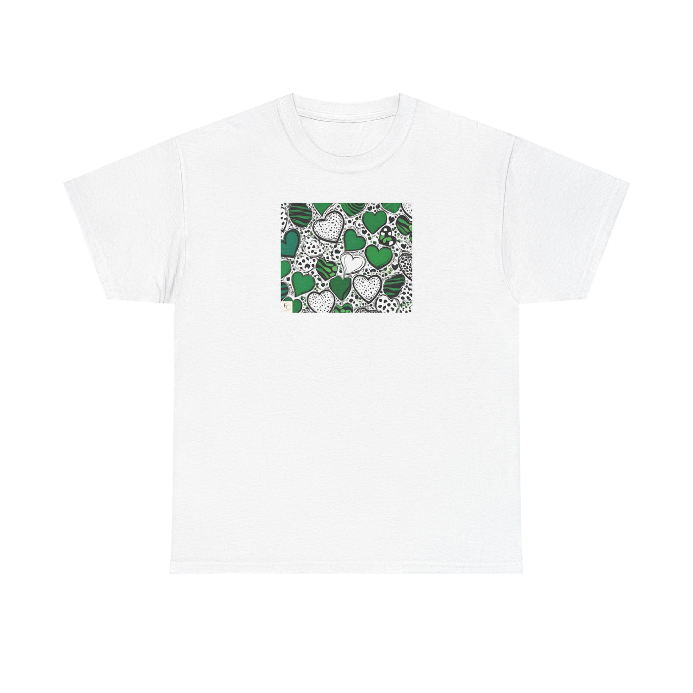 Trendy Heart Pattern T-shirt