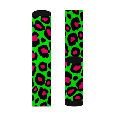 Neon Cheetah Socks