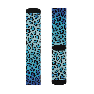 Stylish Sky Leopard Socks
