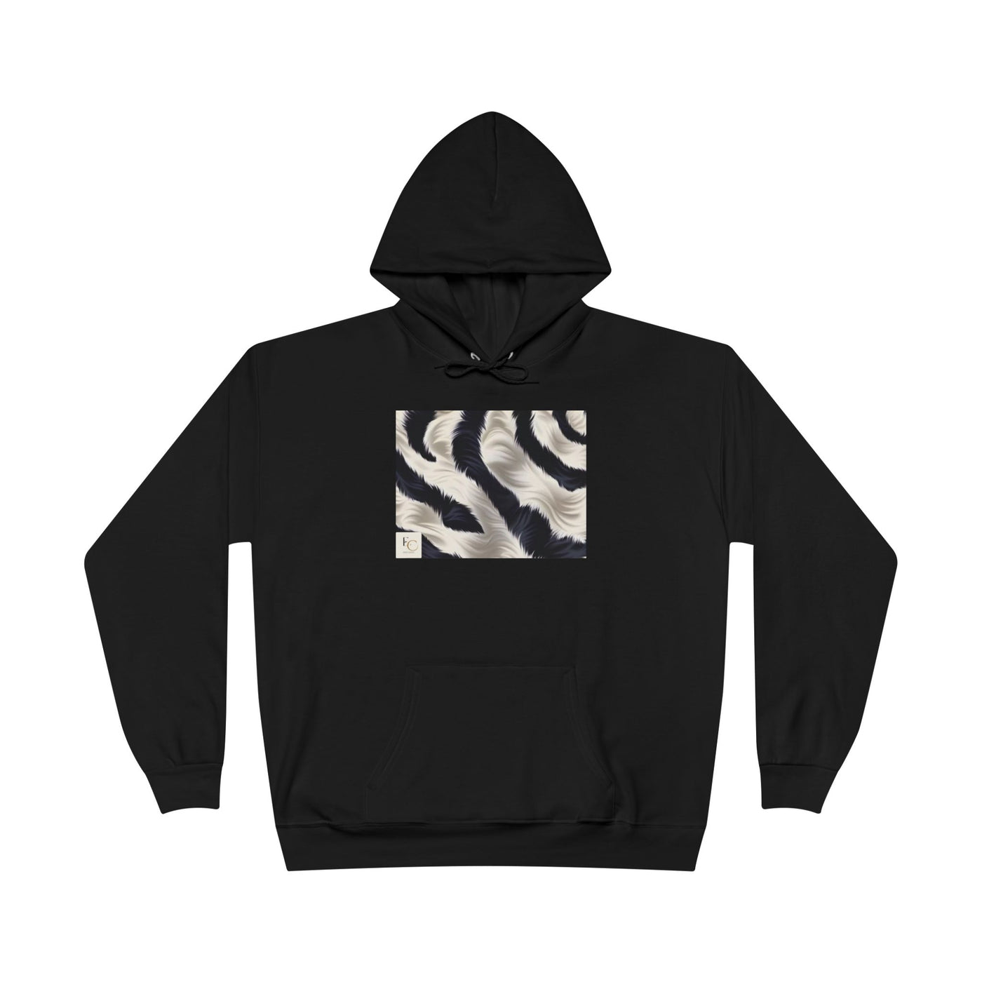 Stylish Zebra Print Hoodie