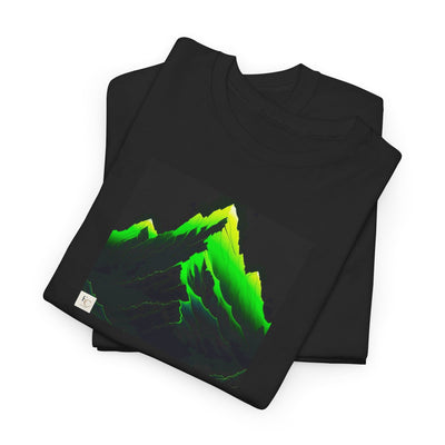 Edgy Neon Mountain T-shirt
