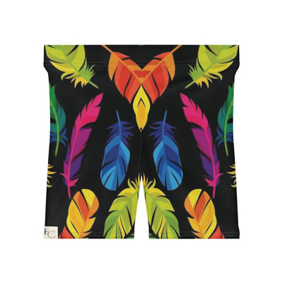 Vibrant Feather Shorts