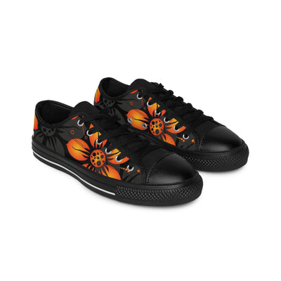 Orange Floral Shoes