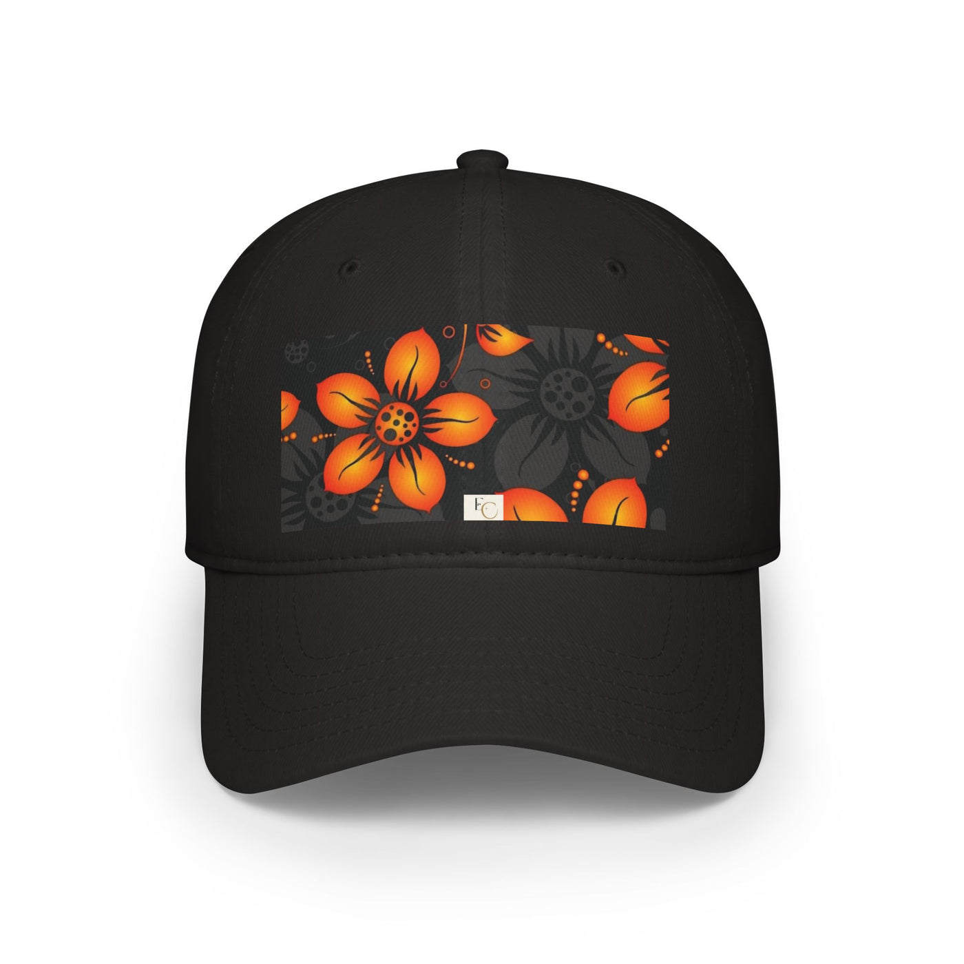 Orange Floral Hat