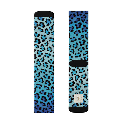 Stylish Sky Leopard Socks