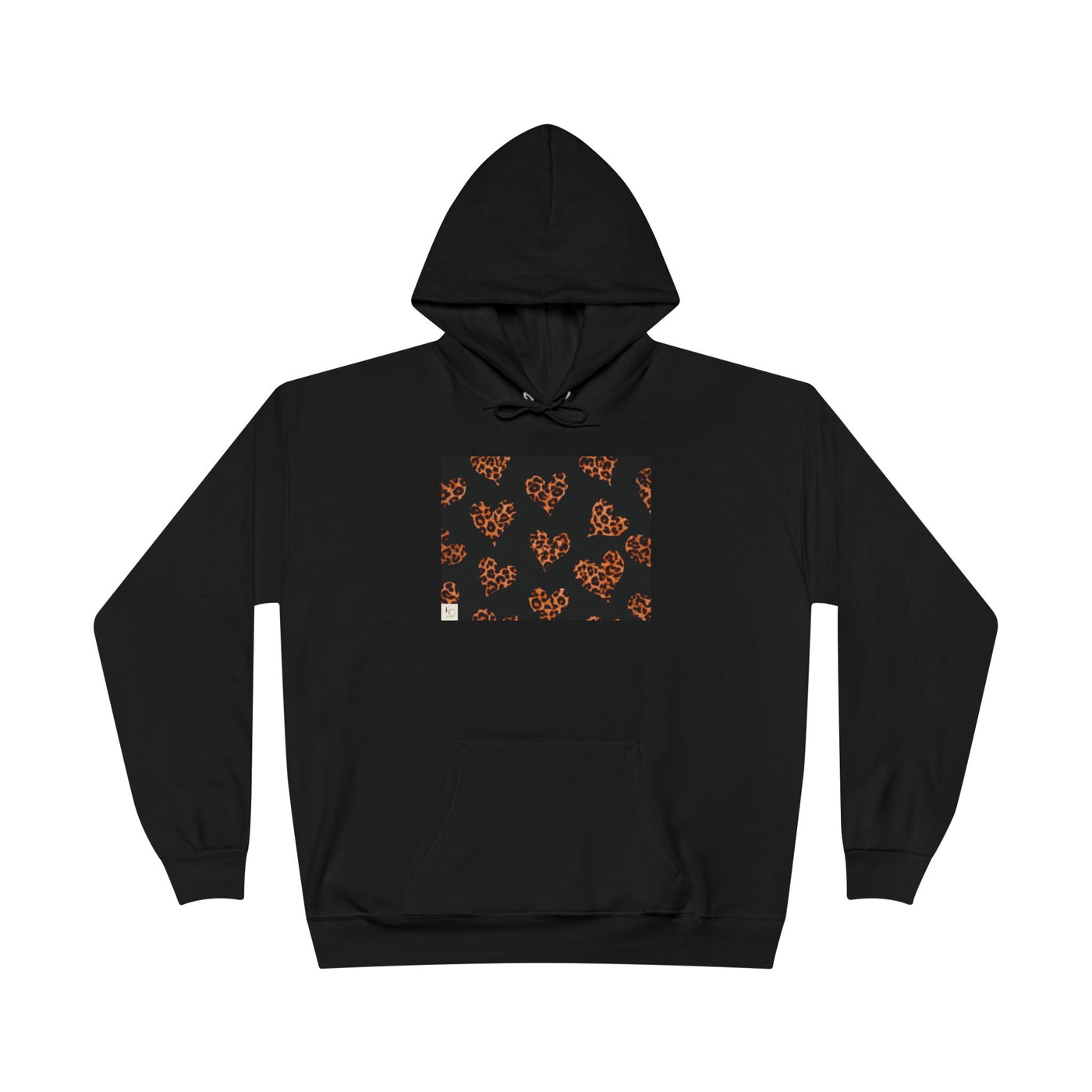 Stylish Leopard Heart Hoodie