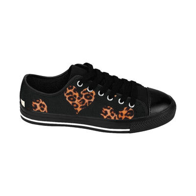 Stylish Leopard Heart Print Shoes