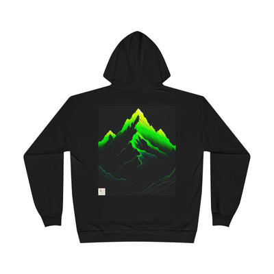 Edgy Neon Mountain Hoodie
