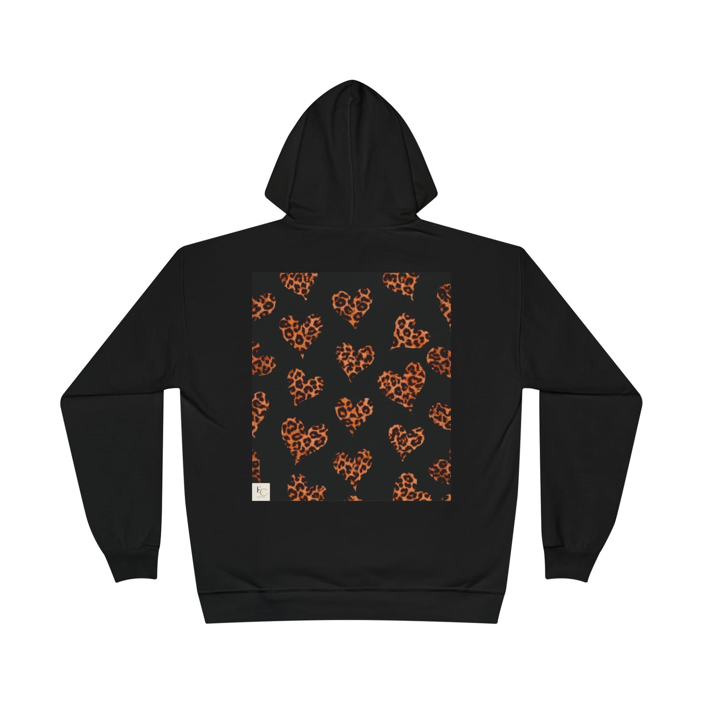 Stylish Leopard Heart Hoodie