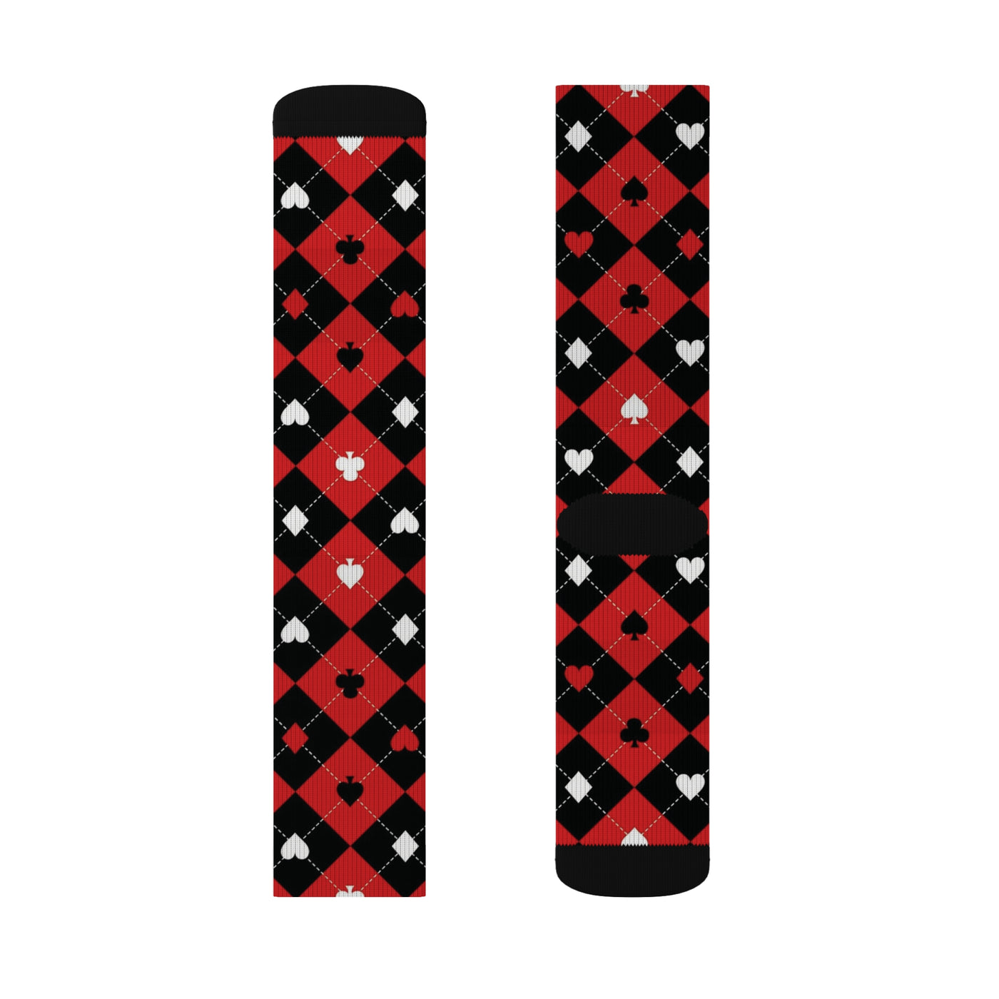 Card Pattern Socks