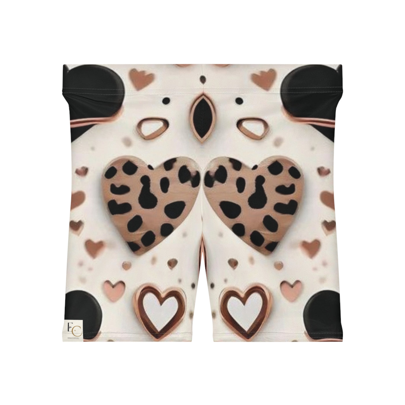 Cheetah Print Hearts Shorts