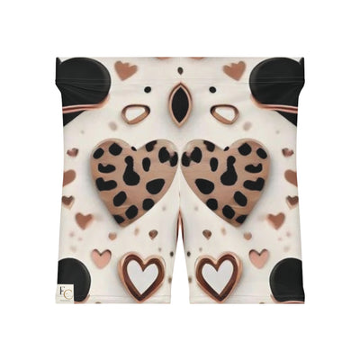 Cheetah Print Hearts Shorts