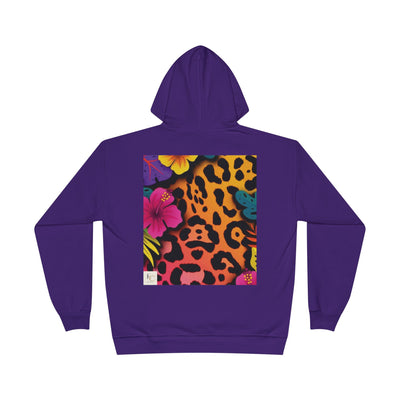 Colorful Floral Leopard Print Hoodie