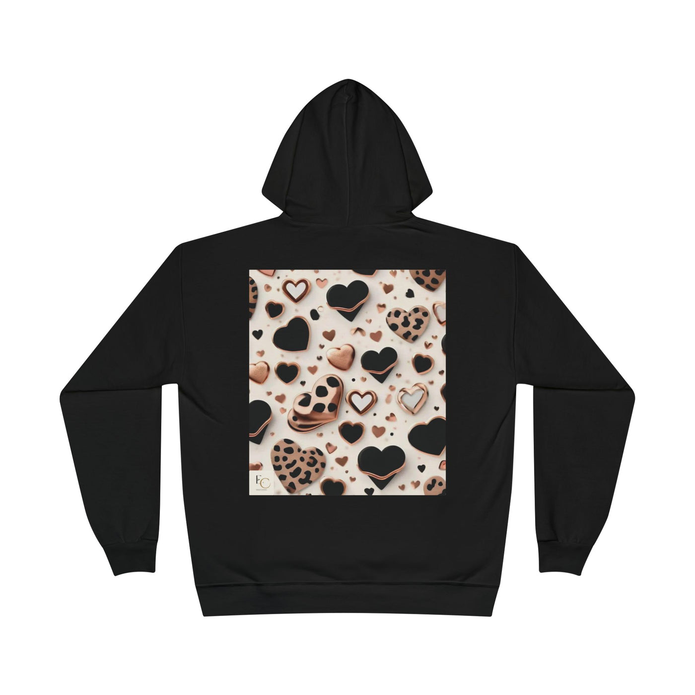 Heart Cheetah Pattern Hoodie