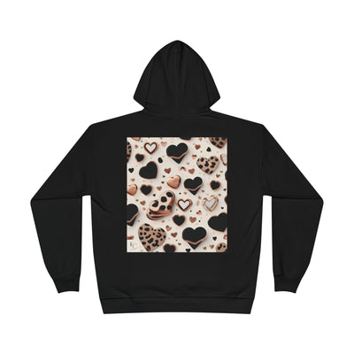 Heart Cheetah Pattern Hoodie