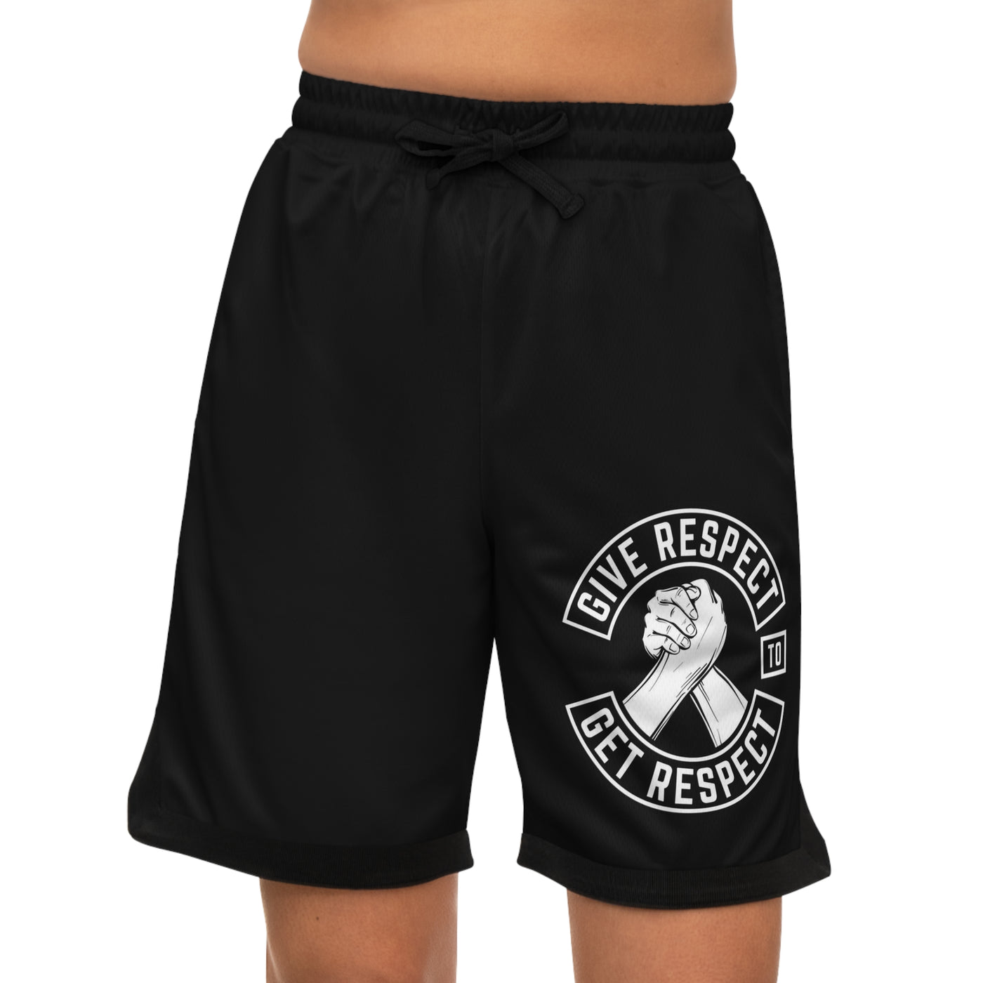 Give Respect to Get Respect Basketball Shorts