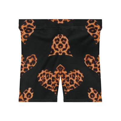 Stylish Leopard Heart Shorts